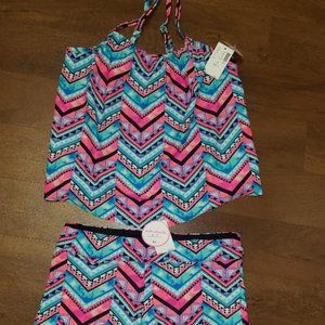 NWT Justice 2 piece swimsuit